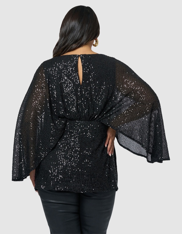 Pink Dusk by Curve Project - Rumors Sequin Top