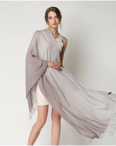 Ozwear Connection Uggs - Ugg 100% Merino Wool Tie Dye Scarf Grey and Taupe