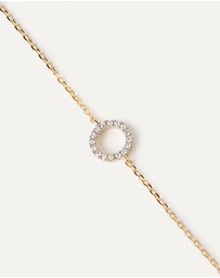 PDPAOLA - Diamonds and Gold Circle Bracelet