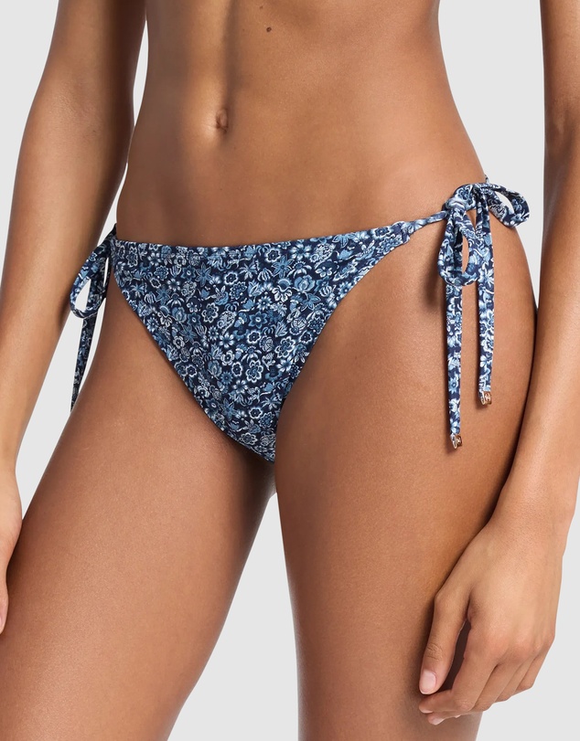 Michael Kors - Floral Print Tie Side String Bikini Bottom