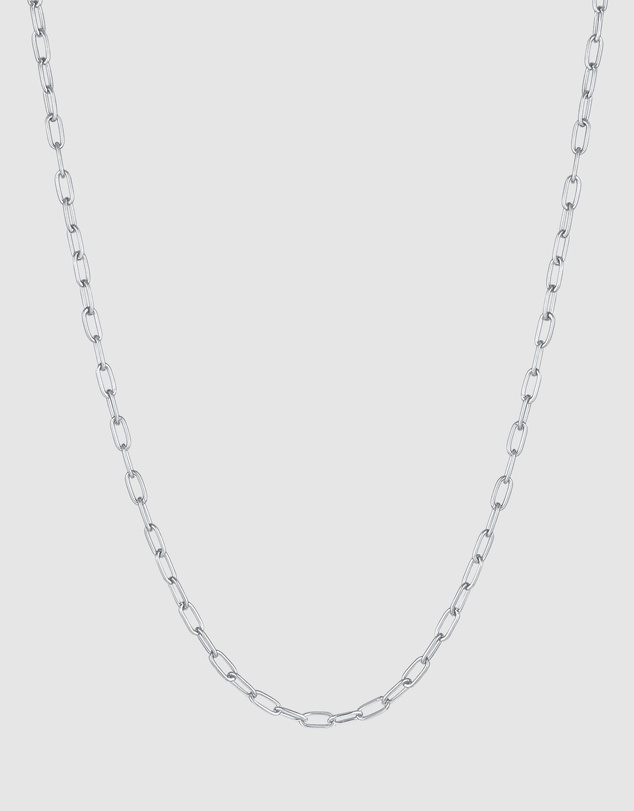 Kuzzoi - ICONIC EXCLUSIVE - Classic Long Link Chain Necklace in 925 Sterling Silver