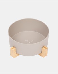 Mog & Bone - Single Bamboo Dog Bowl Mocha
