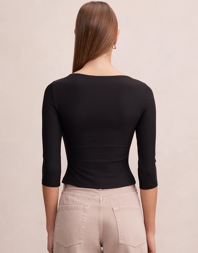 Forever New - Julia Rib 3 & 4 Sleeves Cardigan