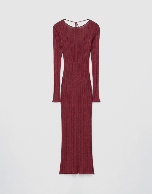 & Other Stories - Long-Sleeve Rib-Knit Midi Dress