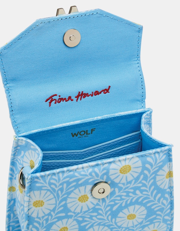 Wolf - Wolf Evie Collection Small Bag with Sky Daisy Print