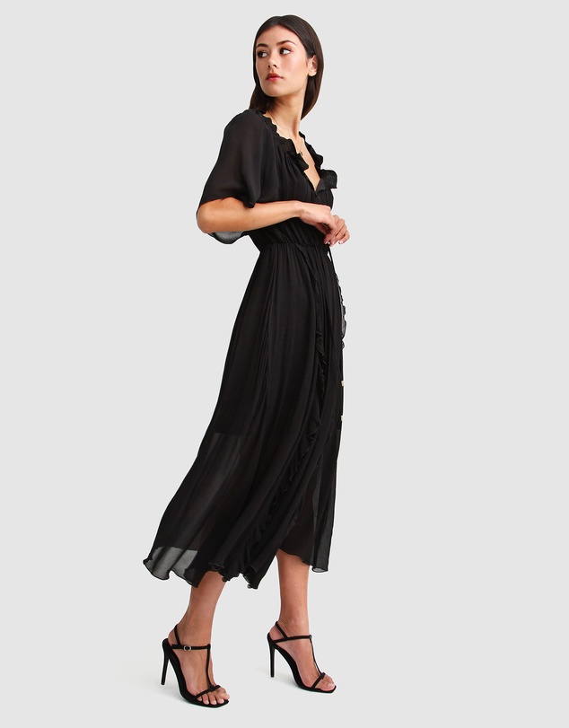 Belle & Bloom - Amour Amour Ruffled Midi Dress