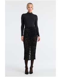 Bardot - Sienna Sheer Sequin Midi Skirt