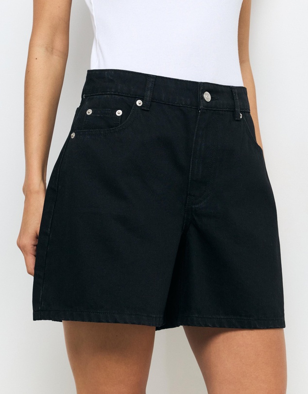AERE - Rosa Mid Length Denim Shorts