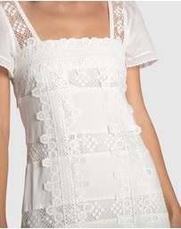 Belle & Bloom - The Wild Rose Hour Lace Midi Dress