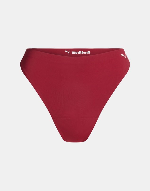 Modibodi - Puma X Modibodi Seamfree Active Hi Waist Period Thong Light Absorbency