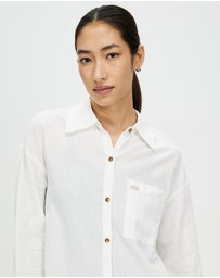 Brixton - Vintage Linen LS Shirtdress