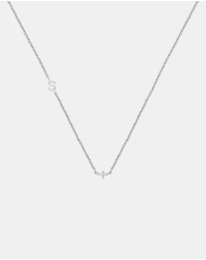 YCL  - Petite Initial Necklace S - Sterling Silver