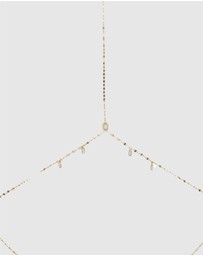 GUESS - Gold-Tone Hashtag Guess Body Chain