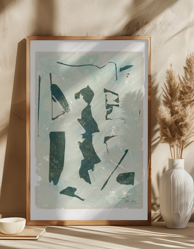 Olive et Oriel - Lacgeret Simple No61 by Treechild Art Print