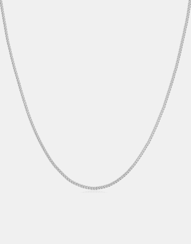 Ania Haie - Ania Haie Silver Slim Curb Link Chain Necklace