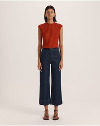 SABA - Ava Cropped Wide Leg Jean