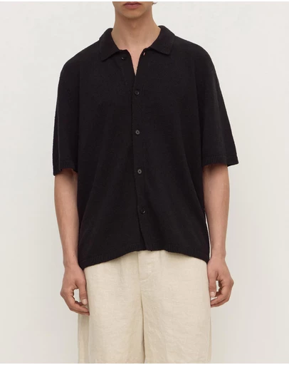 Assembly Label - Lance Boucle Knit Short Sleeve Shirt