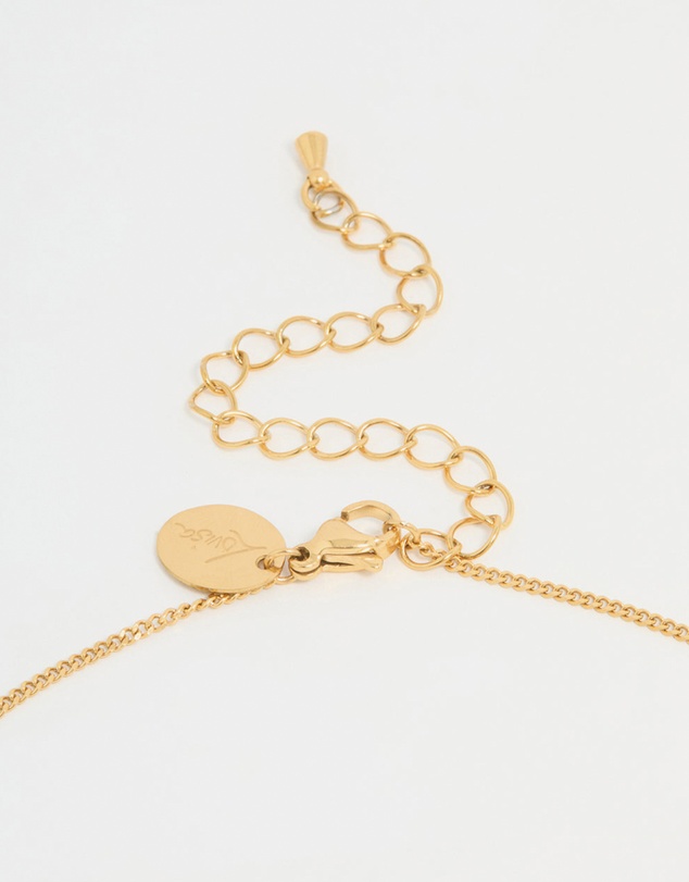 Lovisa - Waterproof Gold Plated Stainless Steel Bold Pendant Necklace