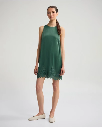 Oxford - Amber Satin And Lace Dress