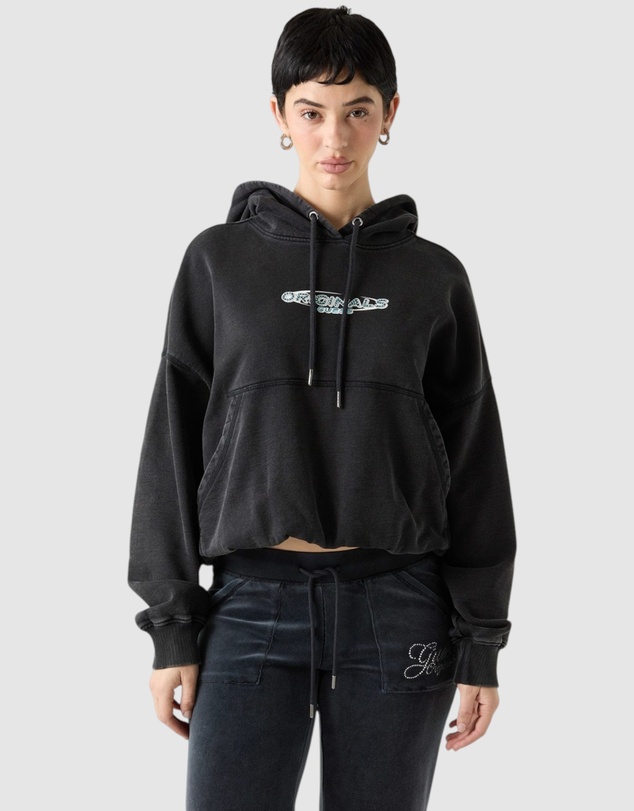 GUESS Originals - Guess Originals Bubble Hem Hoodie Sweatshirt