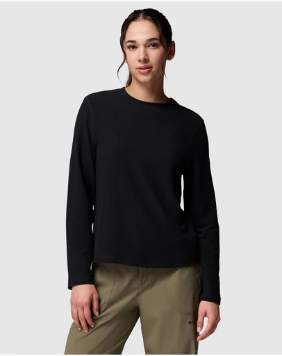 Columbia - Brea Falls Grid Crew LS Top