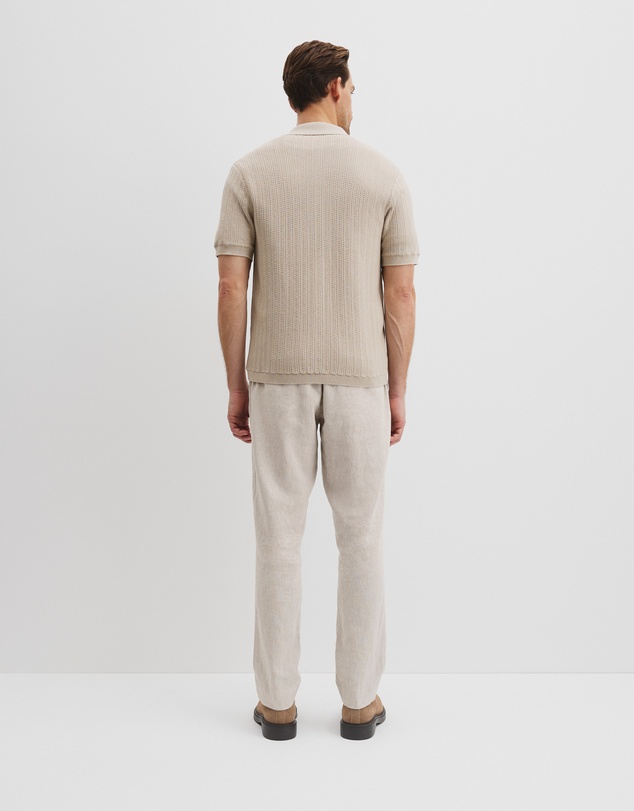 Country Road - Cotton Short Sleeve Textured Knit Shirt