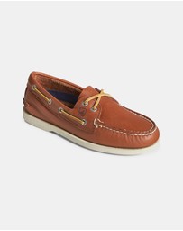 Sperry - Authentic Original 2-Eye Wide Leather Shoes - Men's