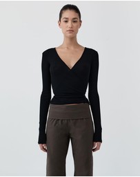 St. Agni - Baby Wool Wrap Top