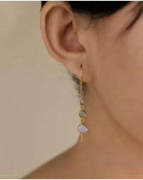Meshca - Lily threader earrings