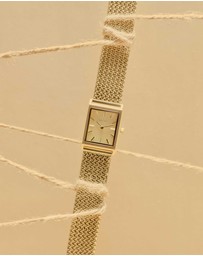 Breda - Virgil Tethered Metal Mesh Watch, 20MM