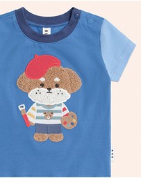 Huxbaby - Parisian Painter Pup Tee - Babies-Kids