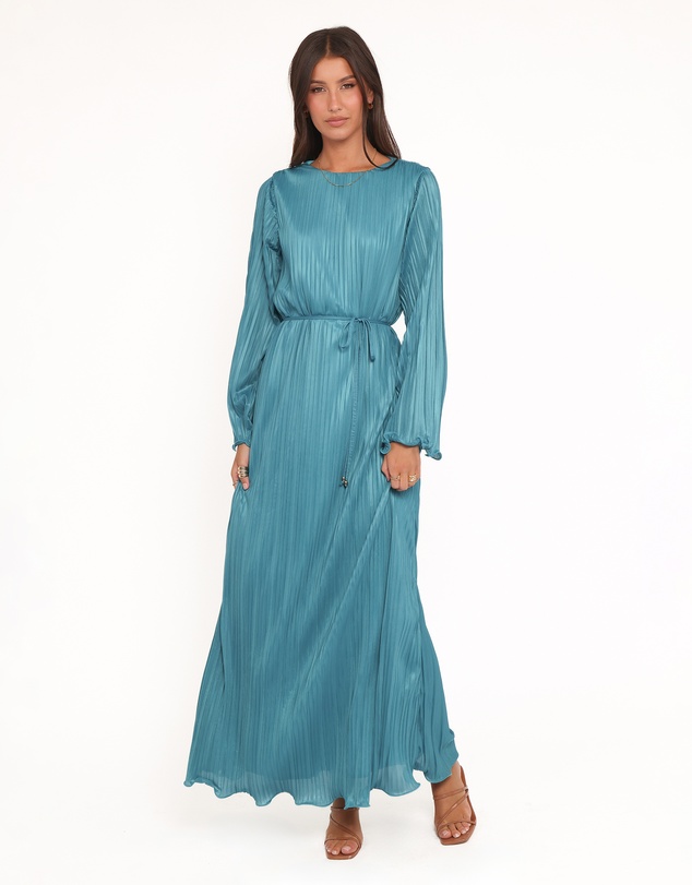 Petal & Pup - Armena Long Sleeve Maxi Dress - Teal