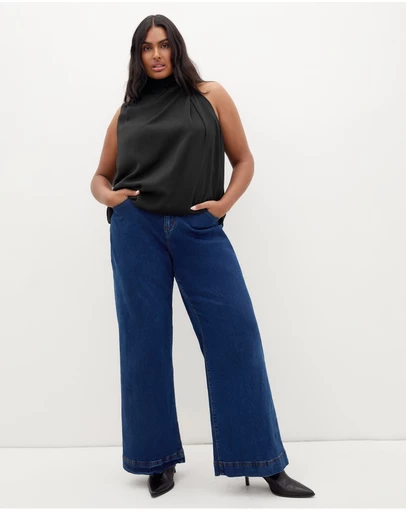 City Chic - Jaylee Sleeveless Neck Tie Top