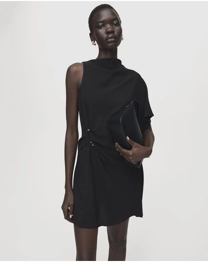 M.N.G - Short Asymmetrical Sleeve Dress