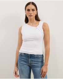 Atmos&Here - Britney Jersey Tank With Twist Detail