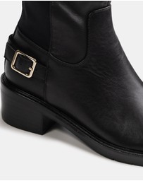 Wittner - Branda Leather and Neoprene Knee High Boots