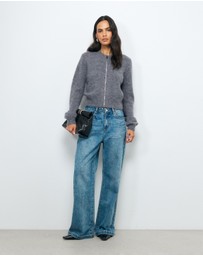 AERE - Maely Knit Bomber Cardigan