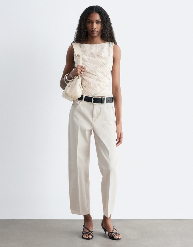 & Other Stories - Textured Boatneck Top