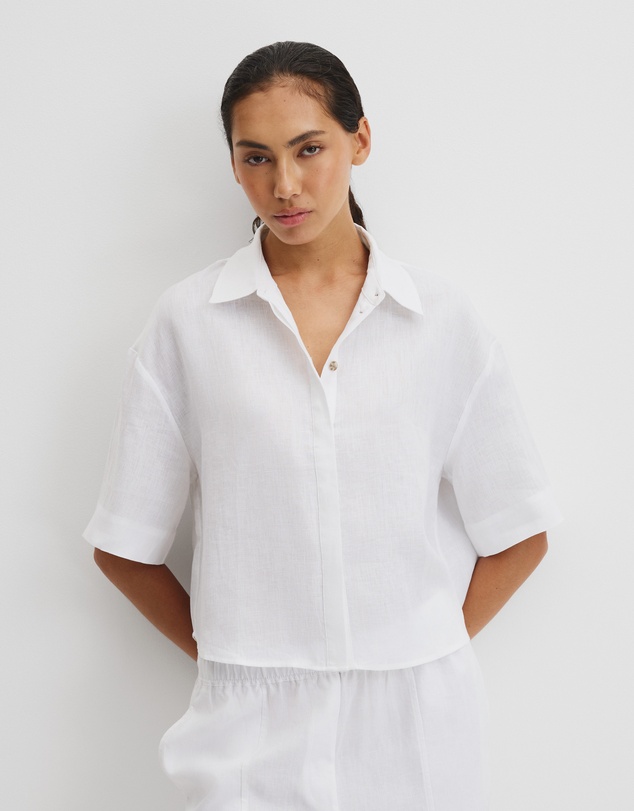 Country Road - Organically Grown Linen Boxy Fit Shirt