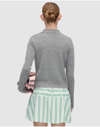 Stine Goya - Button Up Long Sleeve Polo Knit