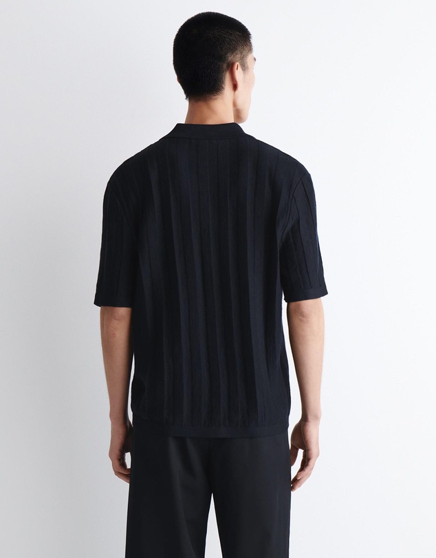 COS - Striped Knitted Linen Shirt
