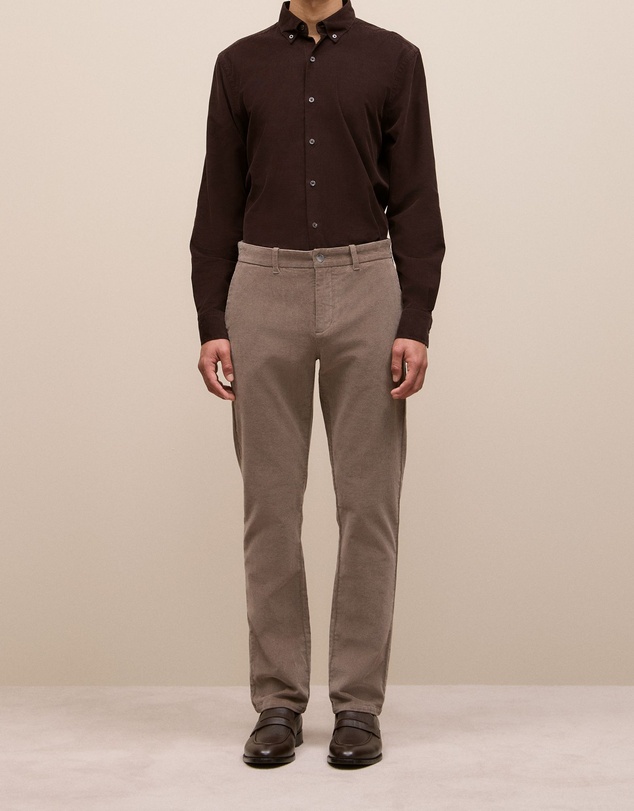 Trenery - Regular Fit Cord Classic Pant in Cinder