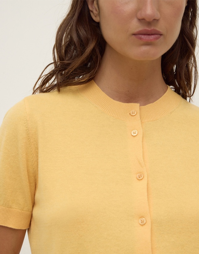 Assembly Label - Semra Cotton Cashmere SS Cardigan