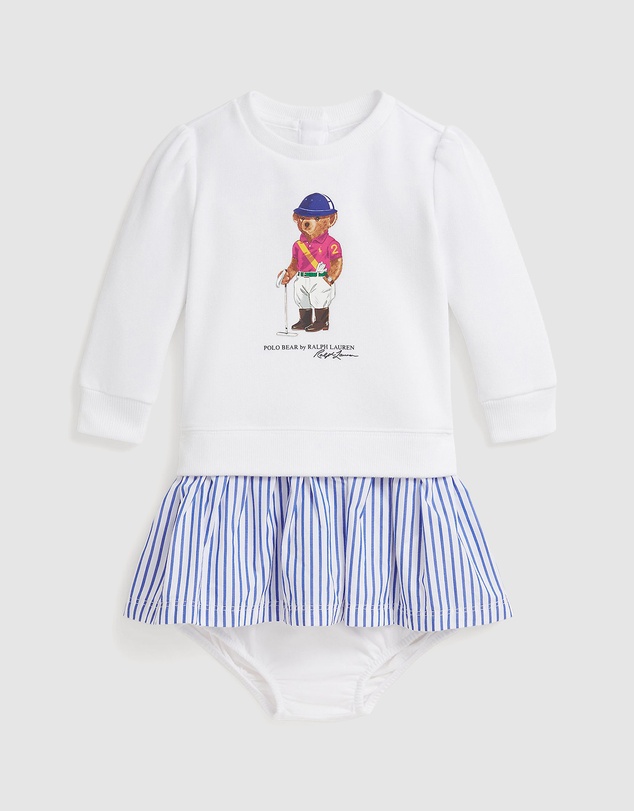 Polo Ralph Lauren - Polo Bear Fleece Dress & Bloomer - Babies