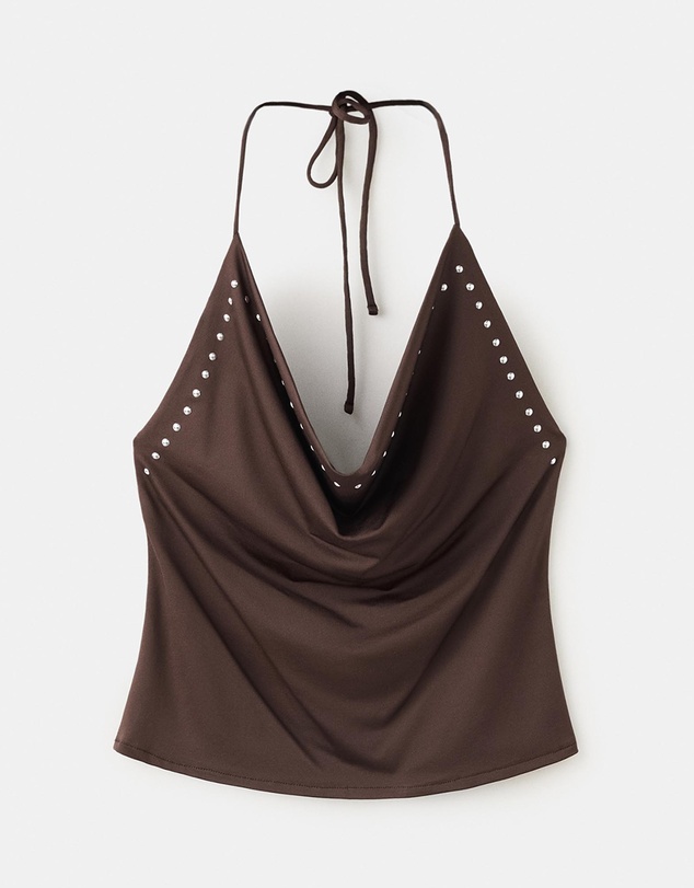 M.N.G - Studded Halter Top