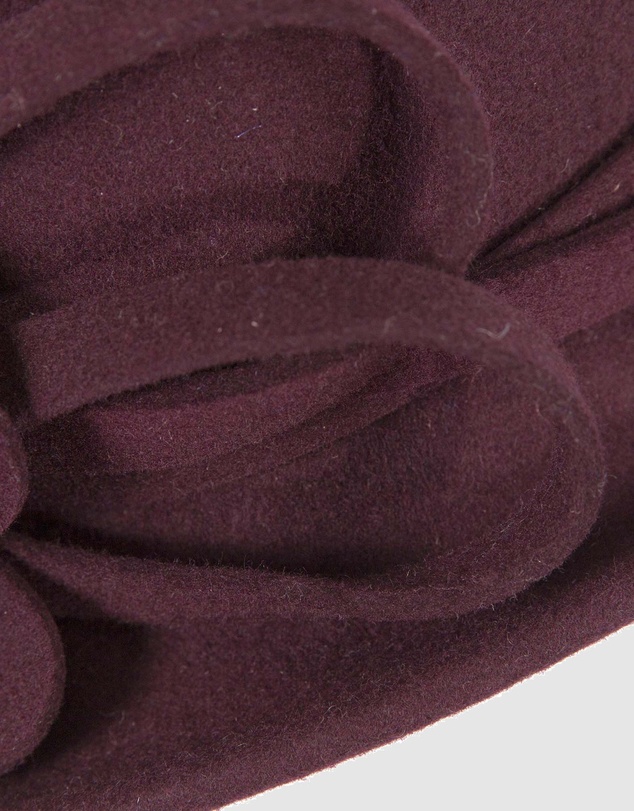 Max Alexander - Winter Felt Plum Cloche Hat