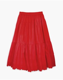 Desigual - Layered broderie detail Skirt