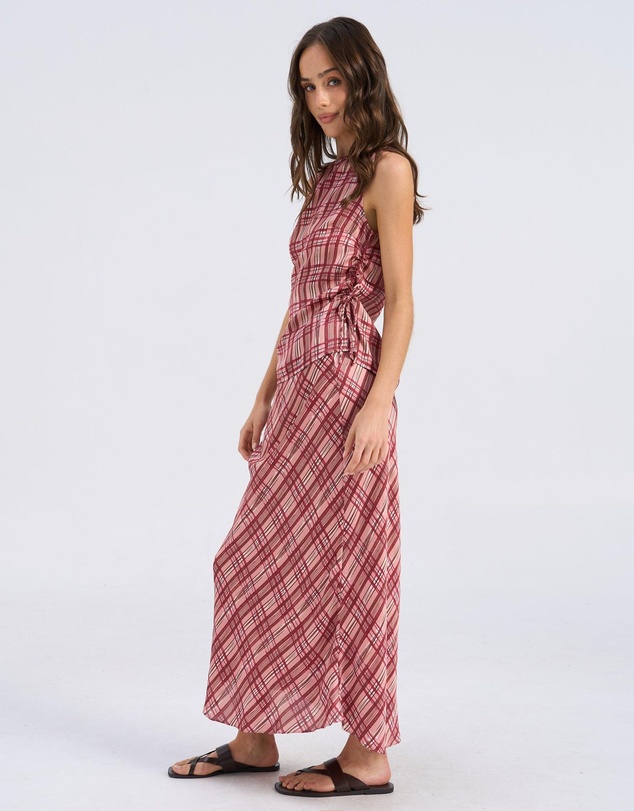 Vero Moda - Lise Check Midi Skirt