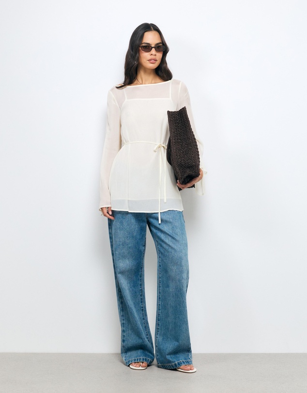 AERE - Donna Georgette Flowy Top