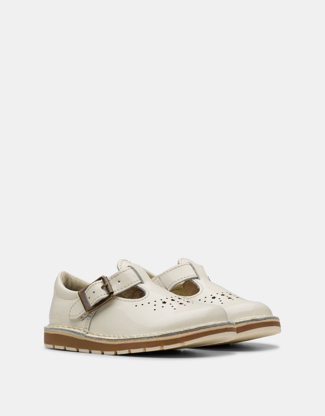 Clarks - Joyful Skip (T) White